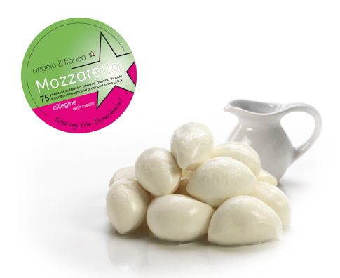 MOZZARELLA CILIEGINE WITH CREAM